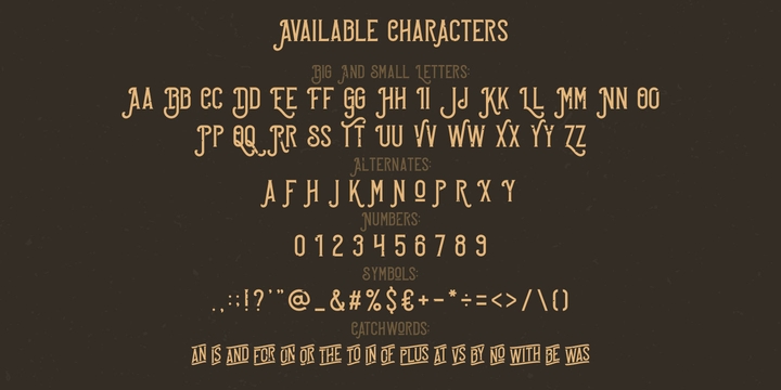 Quick or Dead Full Font preview